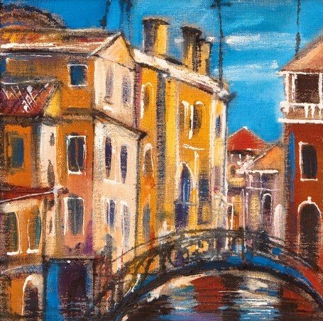 The bridge from ancient Venice